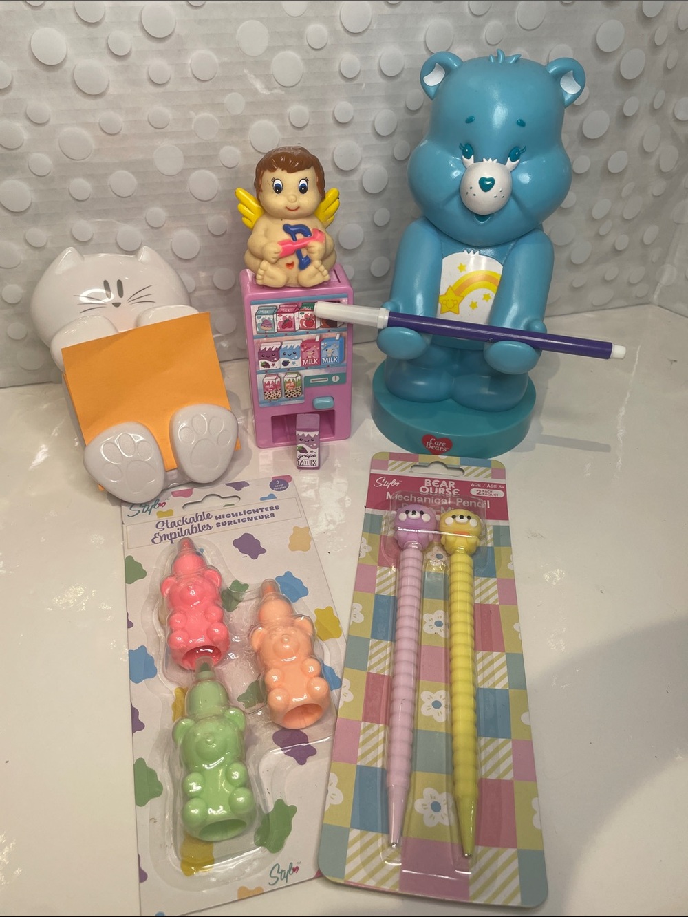 Care Bears 🐻❤️Cell Phone Stand and Stationery Set